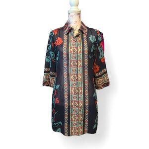 Soft Surroundings Sheer Boho Tunic Top